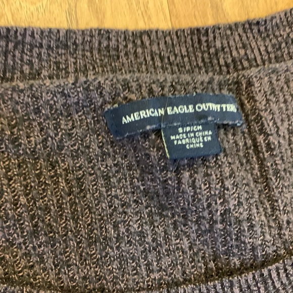 American Eagle Ribbed Knit Purple Sweater S - Picture 3 of 3